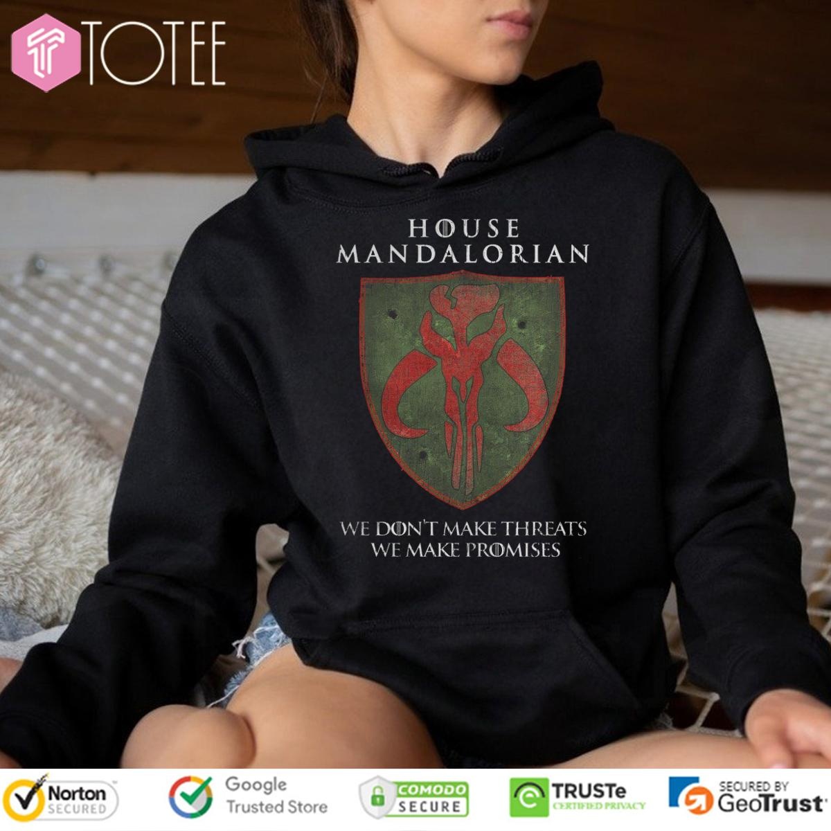 House Mandalorian Star Wars Game Of Thrones House Stark Hoodie