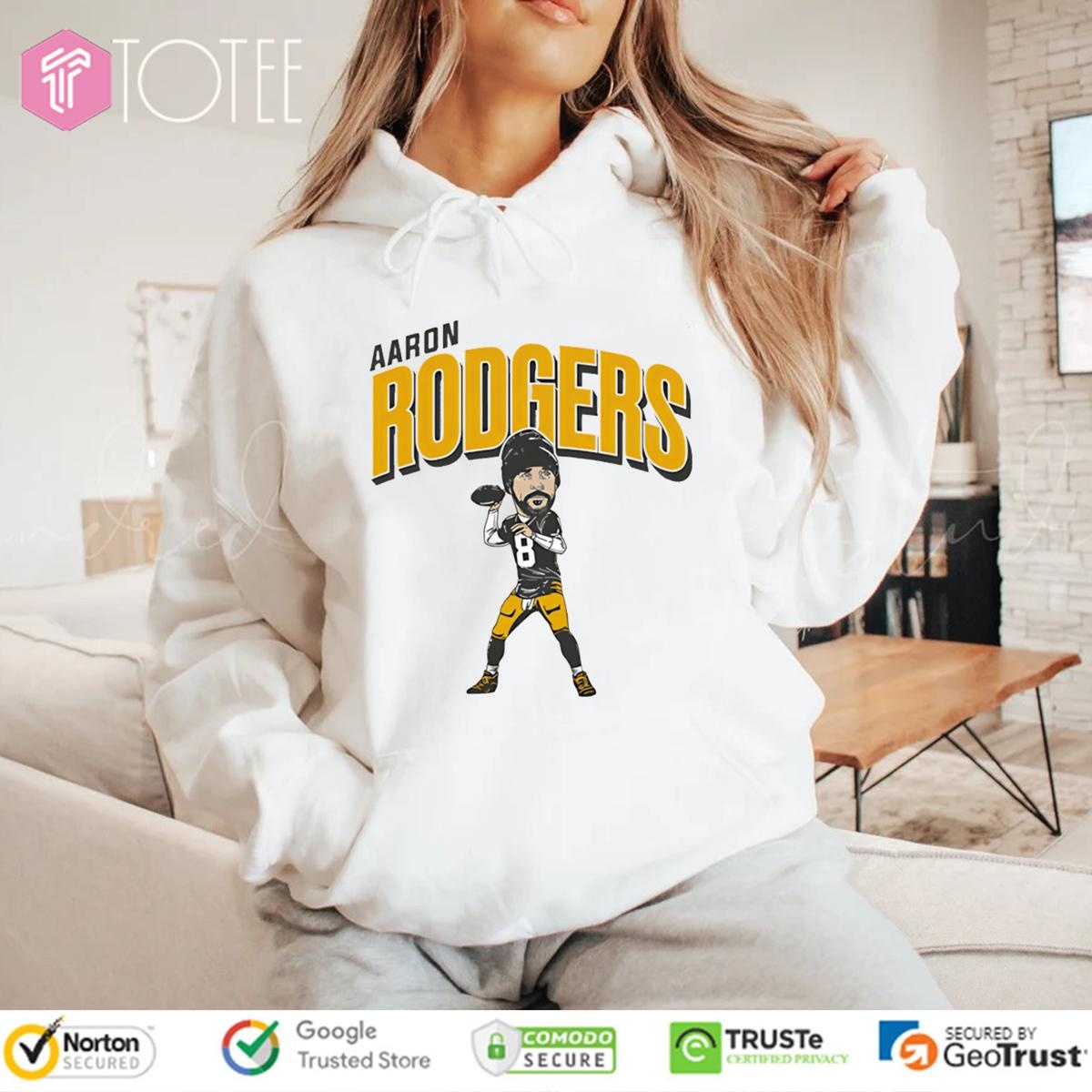 Pittsburgh Steelers Aaron Rodgers Caricature Cartoon Hoodie