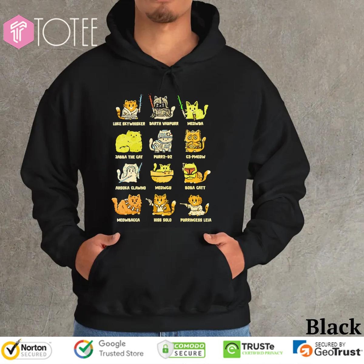Star Kittens Parody Star Wars Characters Kitten Cat Hoodie