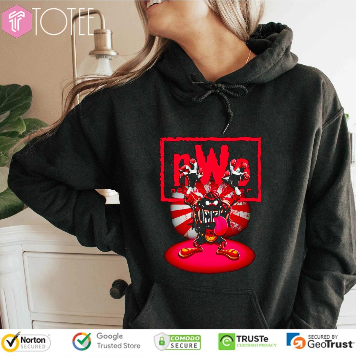 Taz Looney Tunes Tasmanian Devil Parody Nwo New World Order Wwe Hoodie