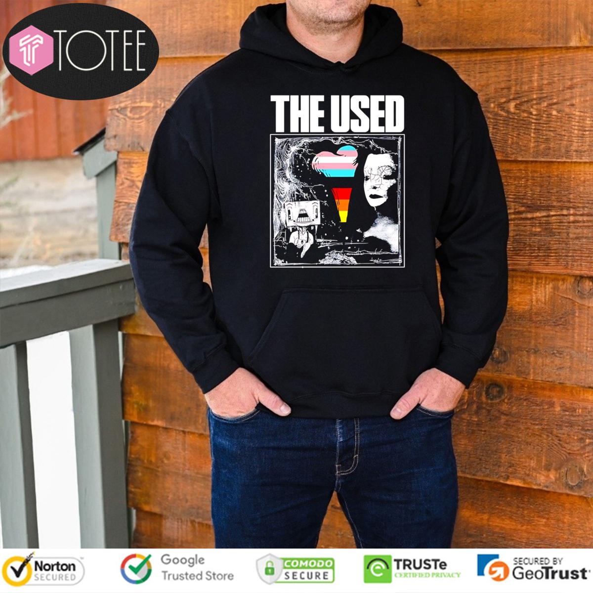 The Used Rock Band 25 Year Anniversary Tour Lgbt Pride Hoodie