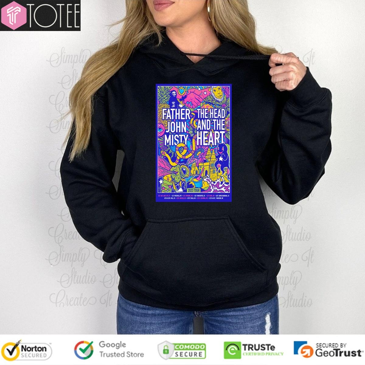 Father John Misty The Head And The Heart 2023 Tour Hoodie