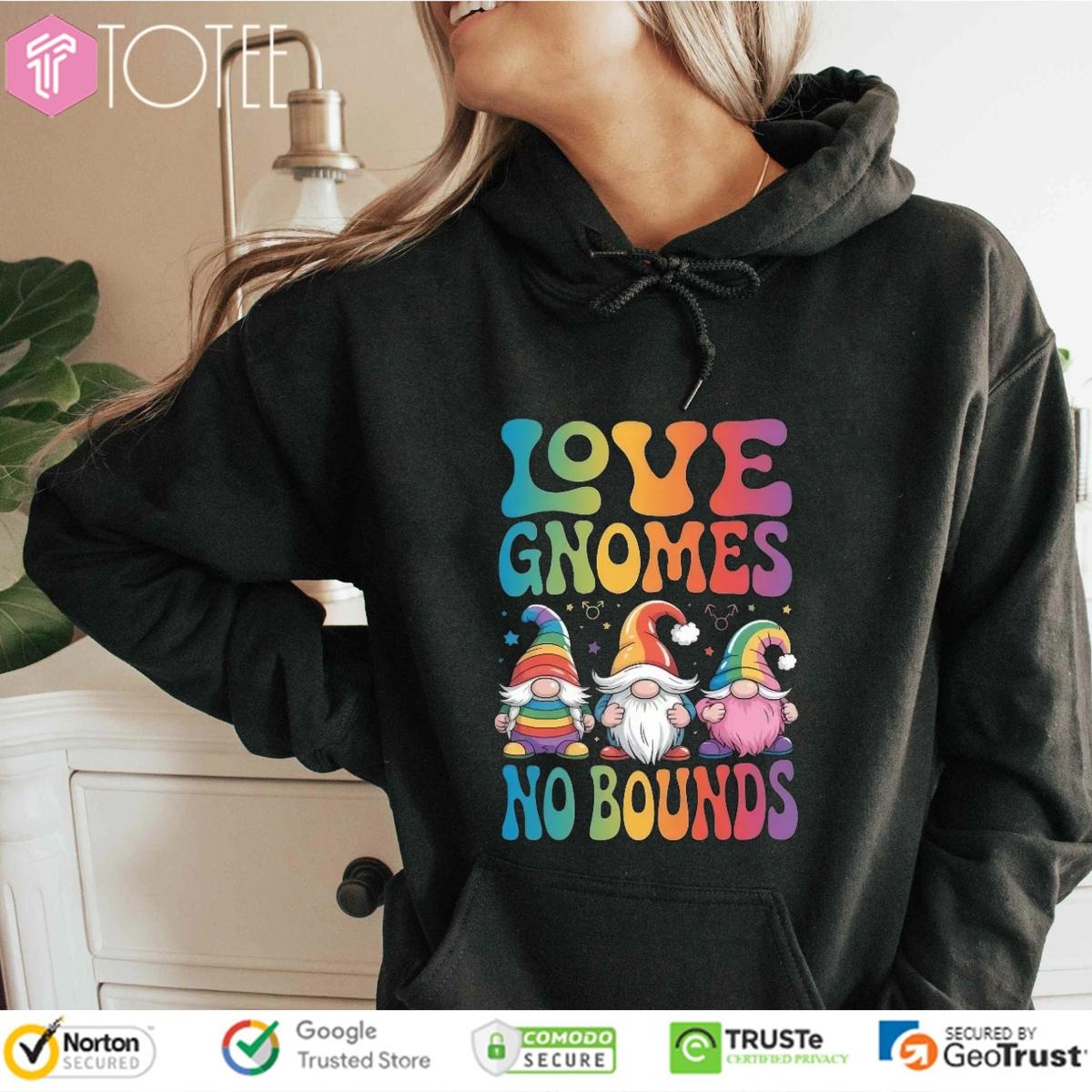 Lgbt Pride Love Gnome No Bounds Hoodie