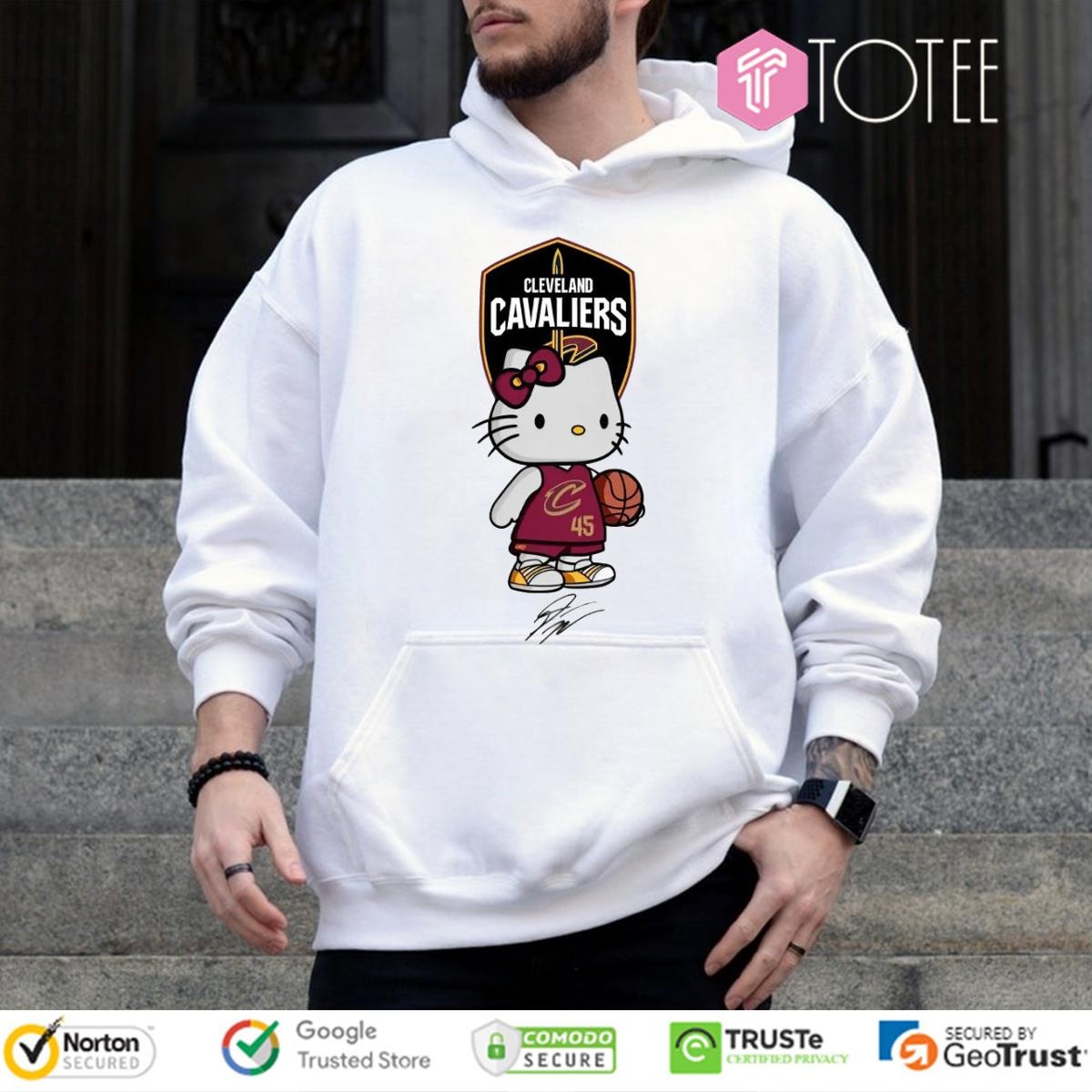 Cleveland Cavaliers Donovan Mitchell Hello Kitty Signatures Hoodie